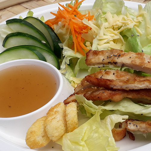 oeriental salad by FGL angeles city healthy food restaurant